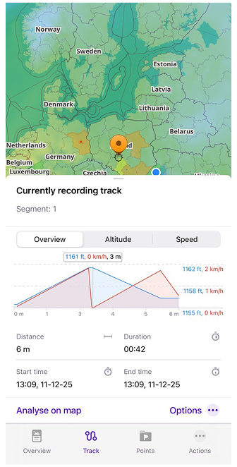 إنهاء التسجيل في iOS