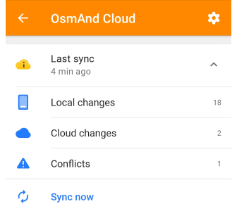 Changes OsmAnd Cloud