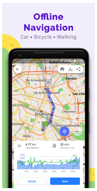 Offline navigation Android