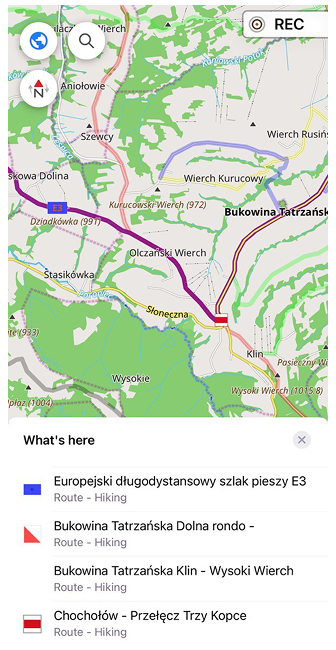 Route info