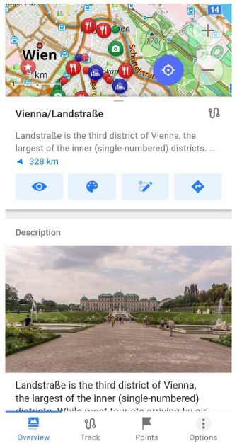 Travel guides view General