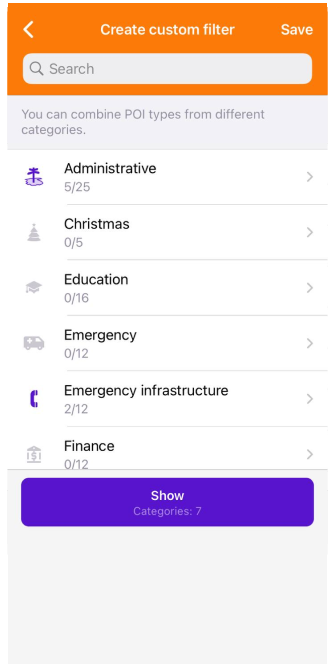 Benutzerdefinierte POI iOS