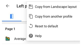 Kartenbildschirm-Layout