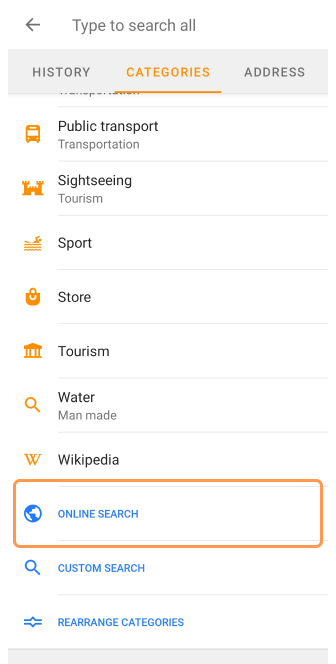 POI suchen Android