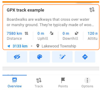 Infopanel Übersicht Android