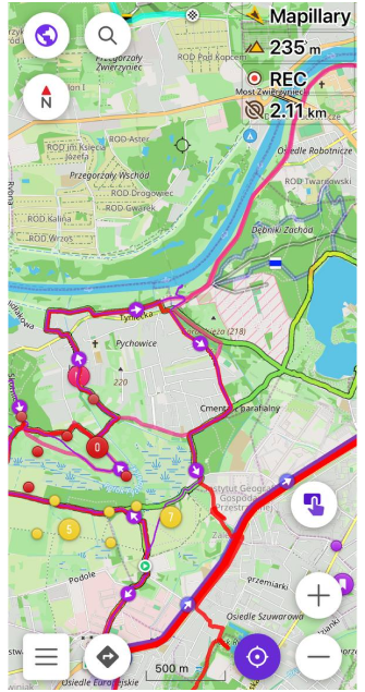 Track-Verwaltung Überblick iOS