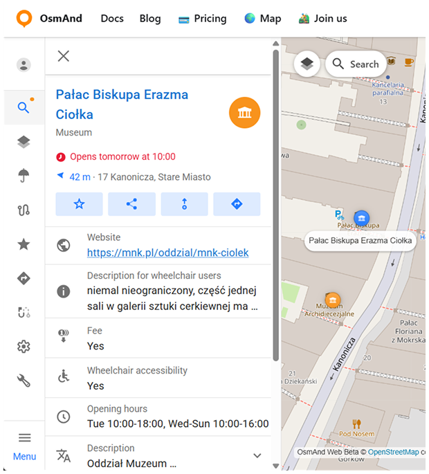 Menú contextual de PDI