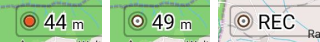 Widget d&#39;enregistrement de trajet (REC)