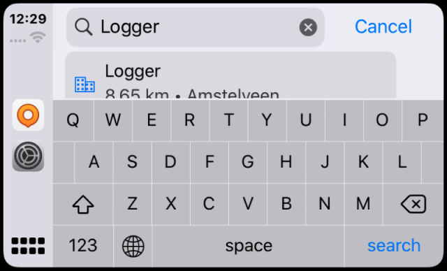 CarPlay-scherm