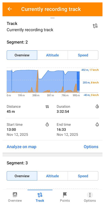 Opname voltooien in Android