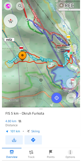 Skipistes en MTB-routes