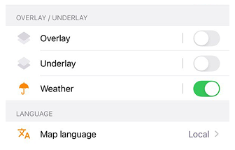 Konfiguruj mapę iOS