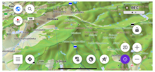 Siatka dla przycisków pozioma iOS
