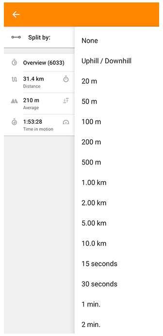 Розділення треку за Android