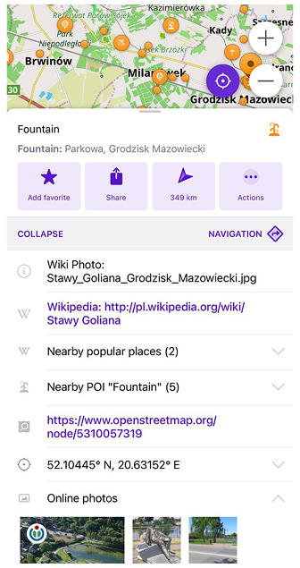 Context menu iOS