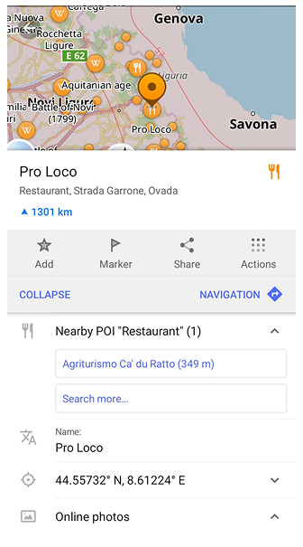 Nearby POI Android