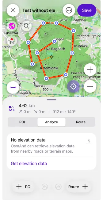 Plan route