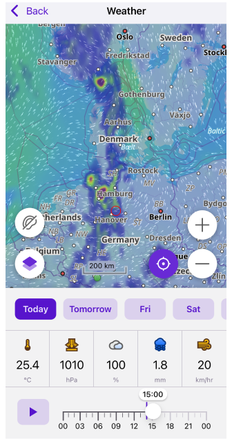 Weather Dashboard in iOS