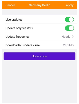 Kartenmenü OsmAnd live bearbeiten iOS