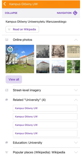 Verwandt iOS