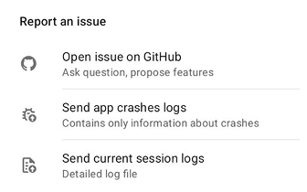 Captura de pantalla de ayuda sin conexión Android