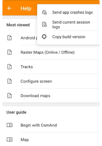 Enviar registros de fallos desde Android 1