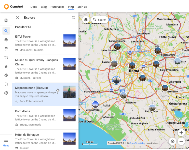 Menu Explorer