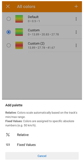 Éditeur de palettes de couleurs