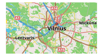 Style de route américain de la carte
