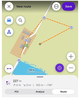 Planifier un itinéraire iOS
