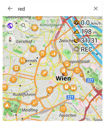 Recherche de POI Android