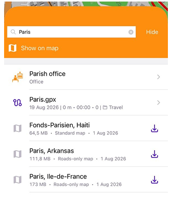 Recherche de POI iOS