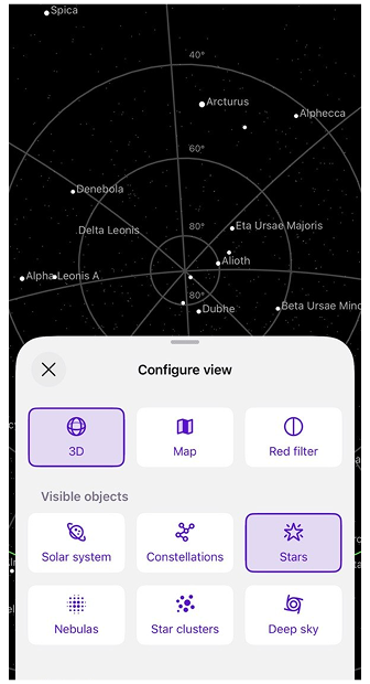 Configura vista