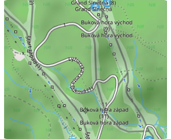 Mappa percorsi - piste da sci