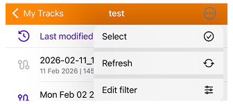 Gestione Cartelle Smart I miei luoghi iOS