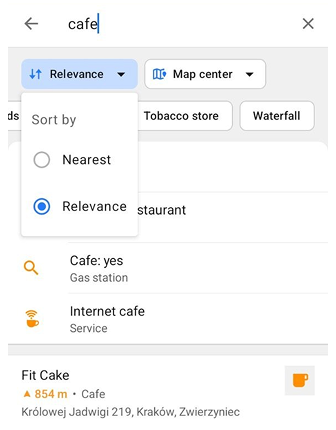Elenco PDI ricerca Android