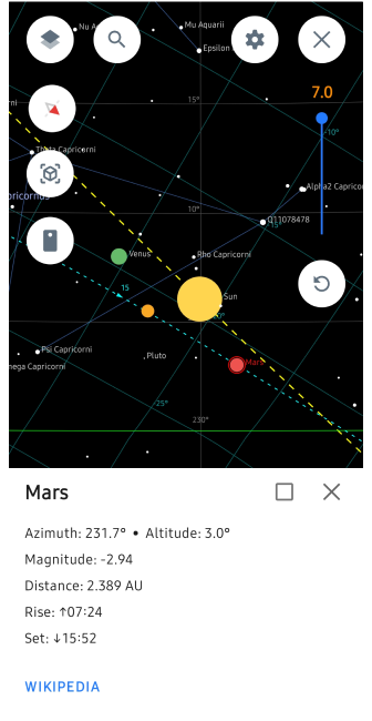 Okienko informacji o obiekcie