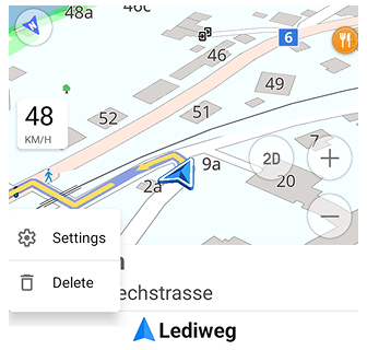 Nazwa ulicy bez następnego zakrętu