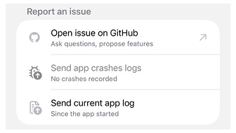 Haritalar menüsü iOS