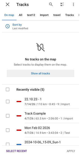 Harita izlerini yapılandır Android